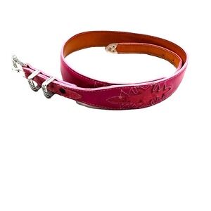 Lucchese 34" Women's Genuine Ostrich Belt & Buckle Pink Cowgirl Western USA Made